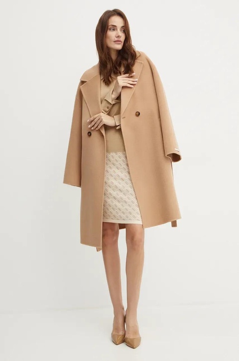 Guess spódnica LISE kolor beżowy mini ołówkowa W4BD53 Z37K0 - zdjęcie produktu nr 2