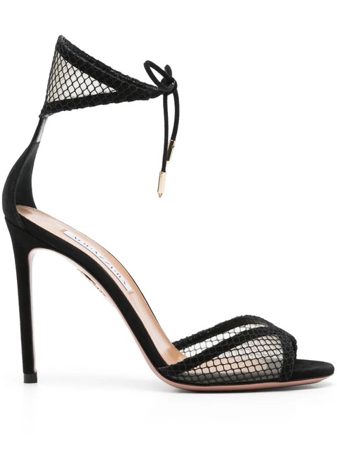 Aquazzura 95mm mesh-panelling sandals - Black - zdjęcie produktu nr 1