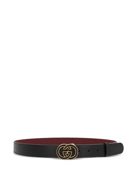 Gucci Interlocking-G leather belt - Black - zdjęcie produktu nr 1
