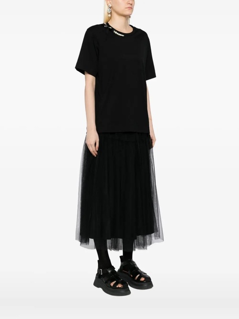 Simone Rocha cotton T-shirt - Black - zdjęcie produktu nr 2