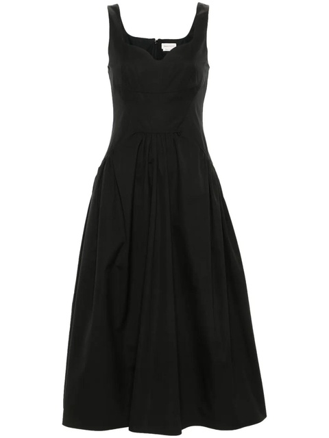 Alexander McQueen sweetheart-neck midi dress - Black - zdjęcie produktu nr 1
