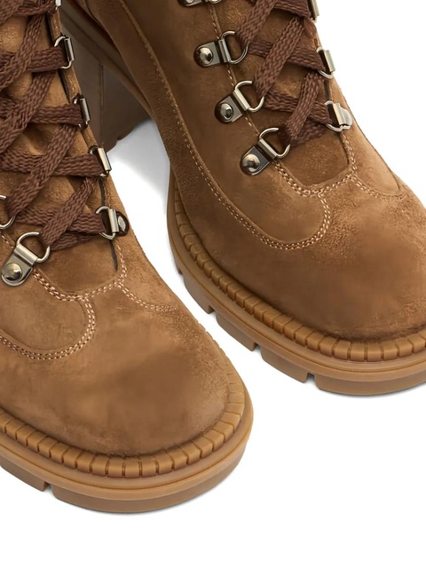 Casadei lace-up shearling boots - Brown - zdjęcie produktu nr 2