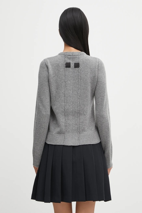 MM6 Maison Margiela kardigan z dodatkiem wełny damski kolor szary S62HP0036.M13187.854 - zdjęcie produktu nr 1