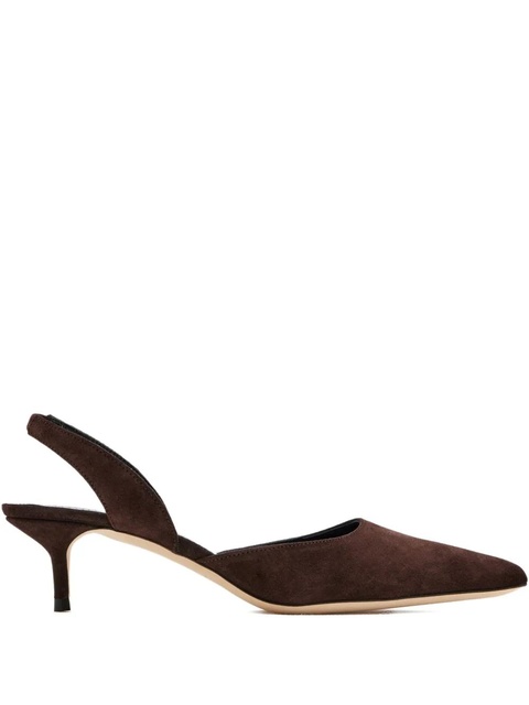 STAUD 55mm Sebastian slingback-strap pumps - Brown - zdjęcie produktu nr 1