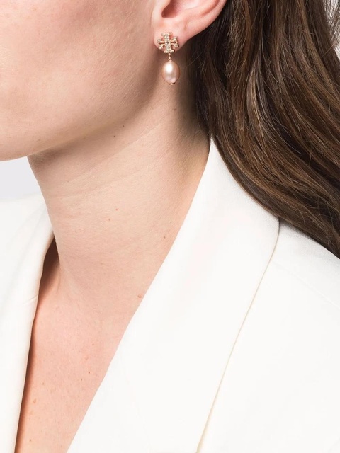 Tory Burch mother of pearl drop earrings - Gold - zdjęcie produktu nr 1