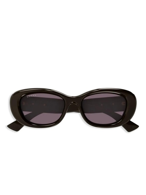 Gucci Eyewear Double G sunglasses - Brown - zdjęcie produktu nr 1