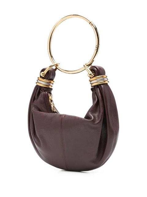 Chloé circular-handle leather tote bag - Red - zdjęcie produktu nr 2