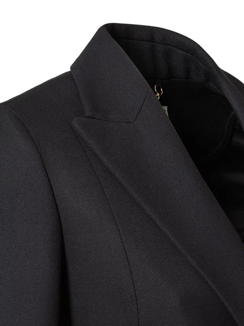 FENDI grain-de-poudre wool coat - Black - zdjęcie produktu nr 1