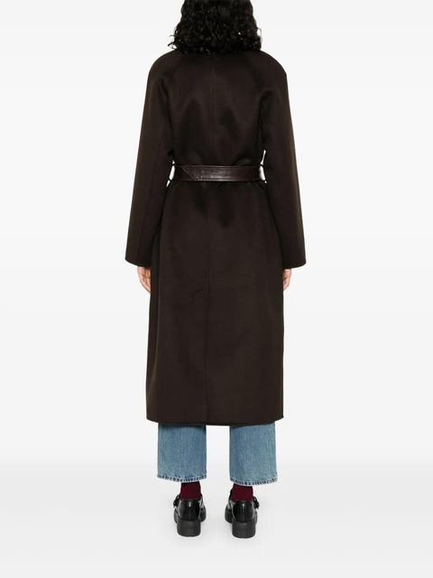 SANDRO double-breasted coat - Brown - zdjęcie produktu nr 2