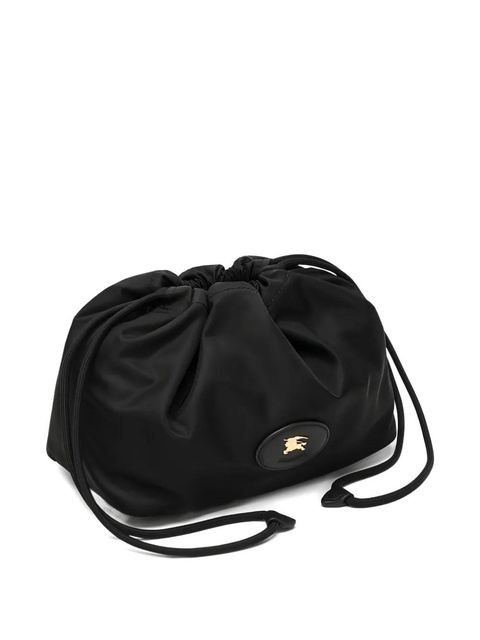 Burberry medium logo-patch makeup bag - Black - zdjęcie produktu nr 1