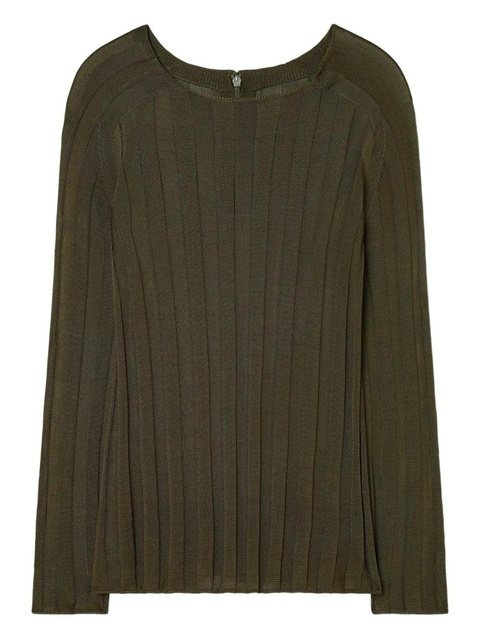Tory Burch ribbed sweater - Green - zdjęcie produktu nr 1