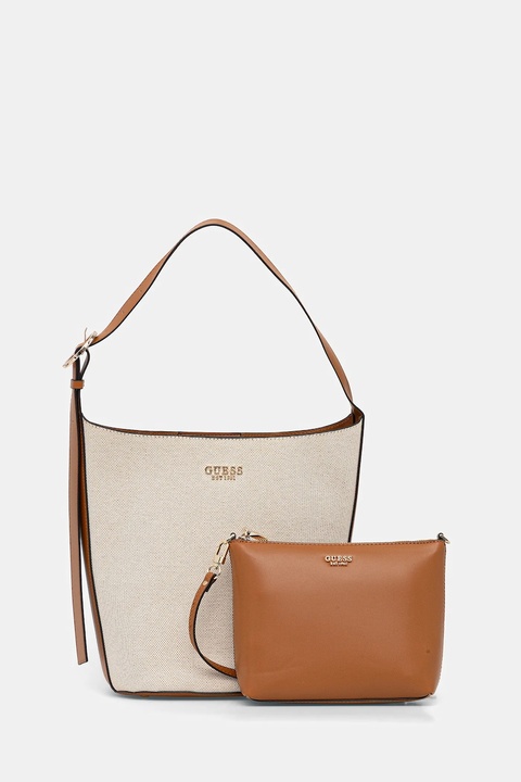 Guess torebka NICOLETTE kolor beżowy HWAG96 62040 - zdjęcie produktu nr 1