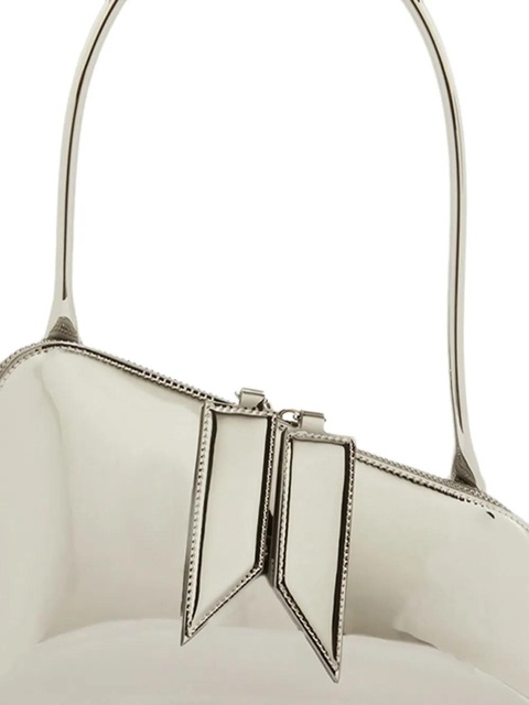 The Attico Sunrise faux-leather shoulder bag - Silver - zdjęcie produktu nr 2
