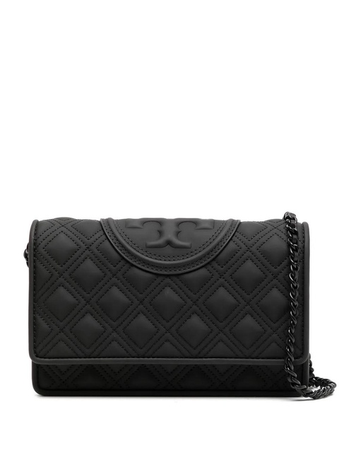 Tory Burch Fleming Matte Chain wallet - Black - zdjęcie produktu nr 1