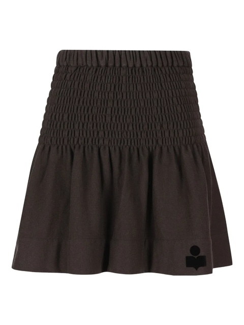 ISABEL MARANT elastic-waist flared skirt - Black - zdjęcie produktu nr 1