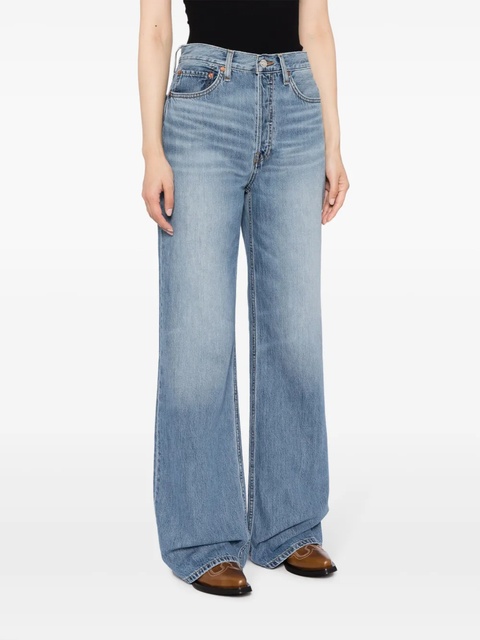 RE/DONE high-rise wide-leg jeans - Blue - zdjęcie produktu nr 2