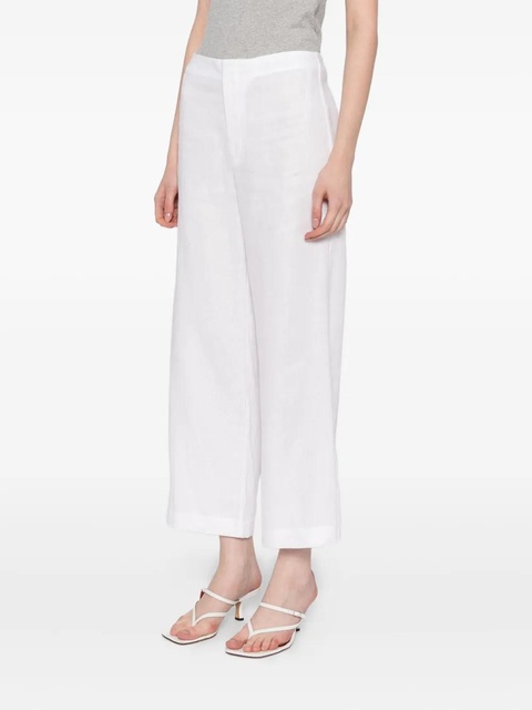 Reformation JONI linen cropped pants - White - zdjęcie produktu nr 1