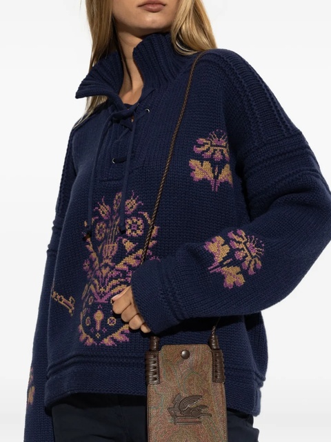 ETRO paisley-pattern phone bag - Brown - zdjęcie produktu nr 2