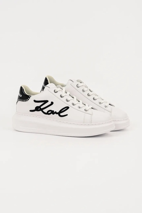Karl Lagerfeld sneakersy skórzane KAPRI damskie kolor biały KL62572A - zdjęcie produktu nr 1