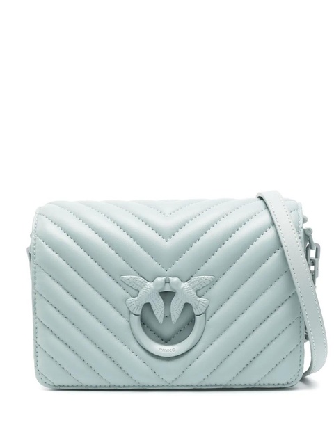 PINKO mini Love Click Chevron cross body bag - Blue - zdjęcie produktu nr 1