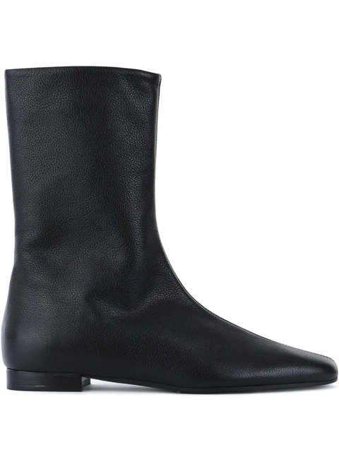 TOTEME zip leather boots - Black - zdjęcie produktu nr 1
