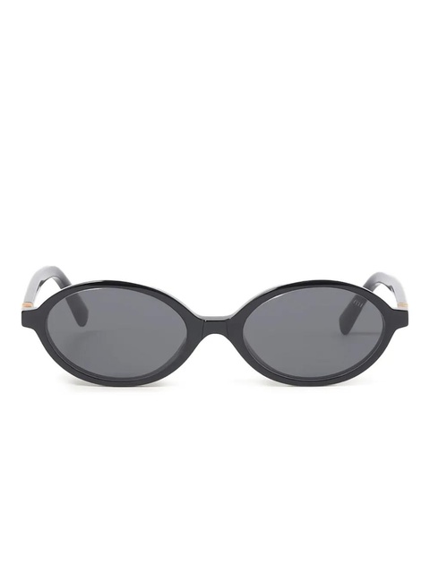 Miu Miu Eyewear Regard round-frame logo sunglasses - Black - zdjęcie produktu nr 1