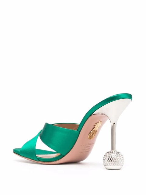 Aquazzura 95mm Yes Darling sandals - Green - zdjęcie produktu nr 2
