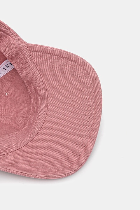 Tommy Jeans czapka z daszkiem bawełniana kolor różowy AW0AW17580 - zdjęcie produktu nr 2