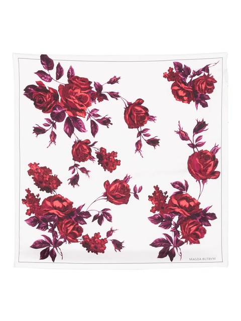 Magda Butrym floral-print silk scarf - Pink - zdjęcie produktu nr 1