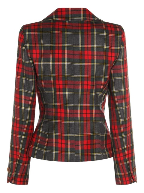 Vivienne Westwood tartan-patterned blazer - Red - zdjęcie produktu nr 2