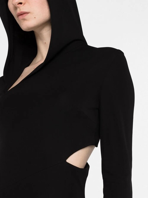 Versace cut-out hooded maxi dress - Black - zdjęcie produktu nr 2