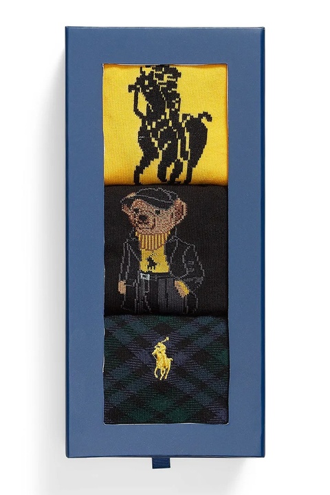Polo Ralph Lauren skarpetki 3-pack kolor multicolor 455982965 - zdjęcie produktu nr 2