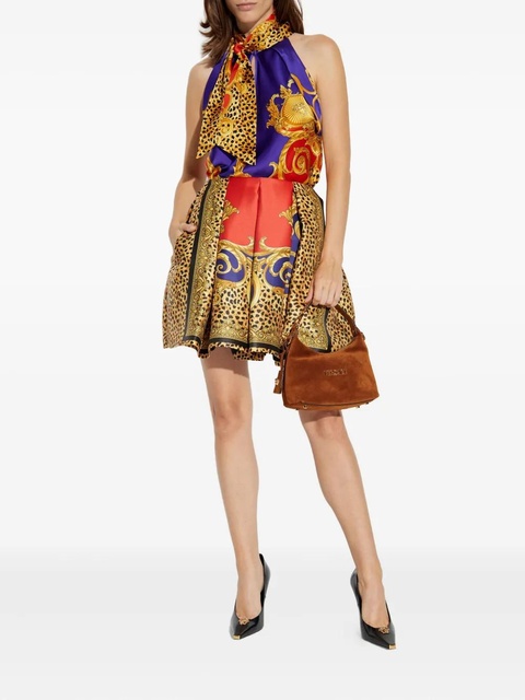 Versace volume-pleats ballet mini skirt - Yellow - zdjęcie produktu nr 2
