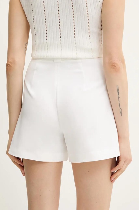 Guess szorty VALENTINA damskie kolor biały gładkie high waist W5GD0I WH9Y2 - zdjęcie produktu nr 2