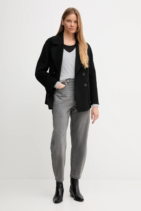 United Colors of Benetton jeansy damskie high waist 4SHBDE00I - zdjęcie produktu nr 2
