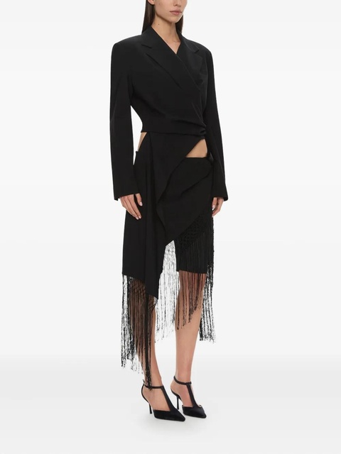 Christopher Esber Unravel macramé blazer - Black - zdjęcie produktu nr 2