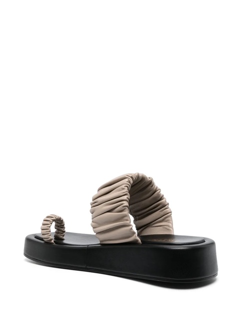 Elleme Amor 39mm platform leather sandals - Neutrals - zdjęcie produktu nr 2