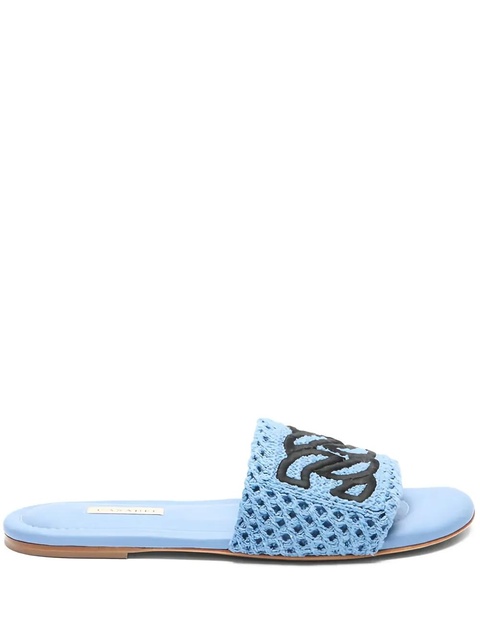 Casadei mesh flat sandals - Blue - zdjęcie produktu nr 1