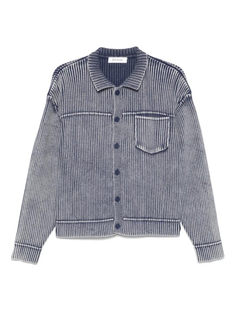 Aya Muse ribbed-knit cardigan - Blue - zdjęcie produktu nr 1