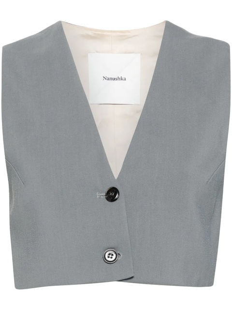 Nanushka Suree vest - Blue - zdjęcie produktu nr 1