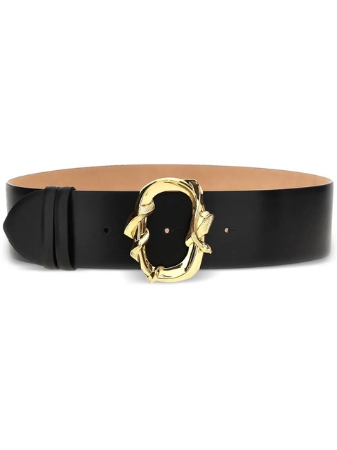 Alexander McQueen Snake-bucke belt - Black - zdjęcie produktu nr 1