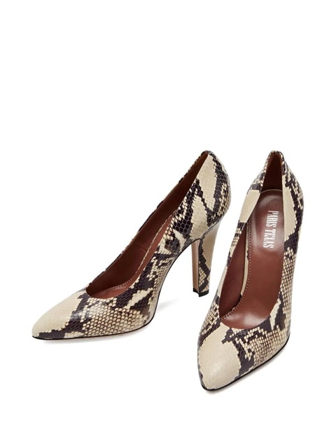Paris Texas 100mm Elsa snake-print pumps - Neutrals - zdjęcie produktu nr 2