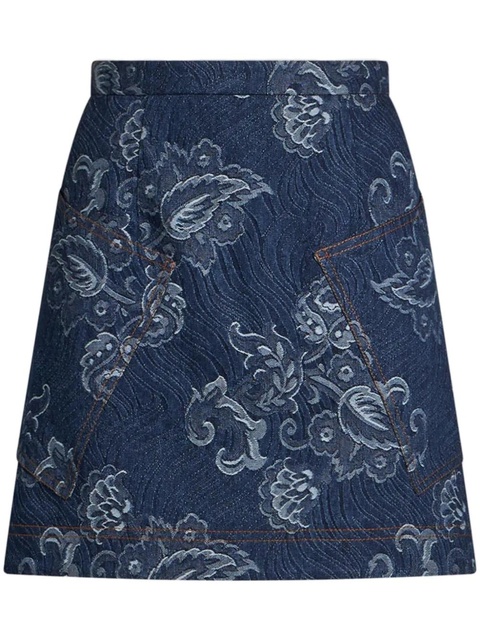 ETRO denim mini skirt - Blue - zdjęcie produktu nr 1