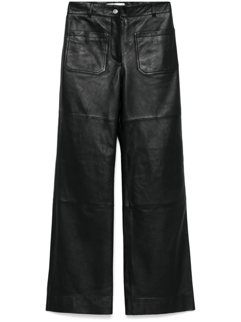 Victoria Beckham leather trousers - Black - zdjęcie produktu nr 1