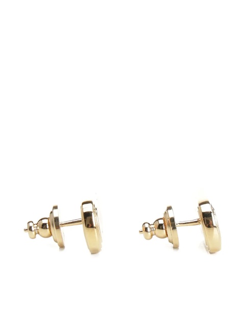 Valentino Garavani oval-frame logo earrings - Gold - zdjęcie produktu nr 1