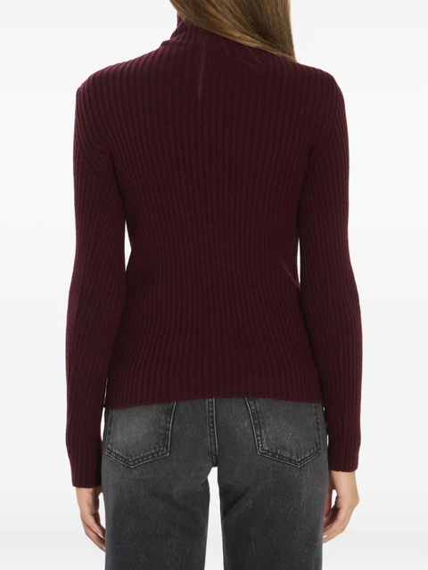 Max Mara ribbed high-neck sweater - Red - zdjęcie produktu nr 2