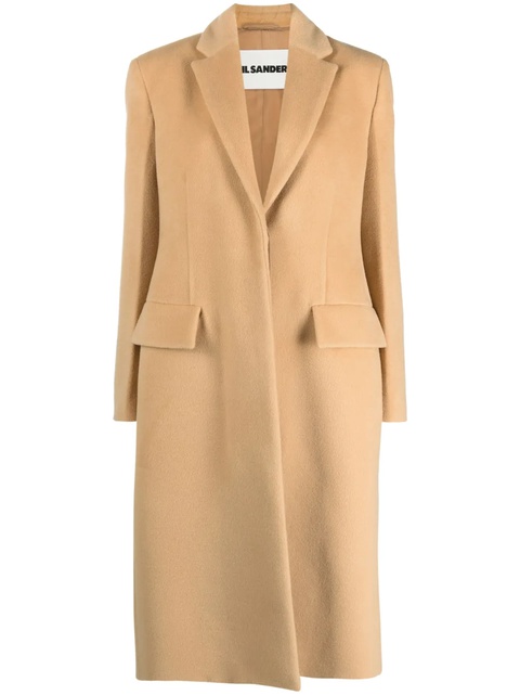 Jil Sander virgin-wool single-breasted coat - Neutrals - zdjęcie produktu nr 1