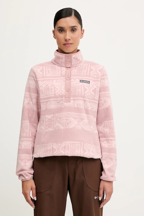 Columbia bluza outdoorowa Benton Springs damska kolor różowy wzorzysta 2085611 - zdjęcie produktu nr 1