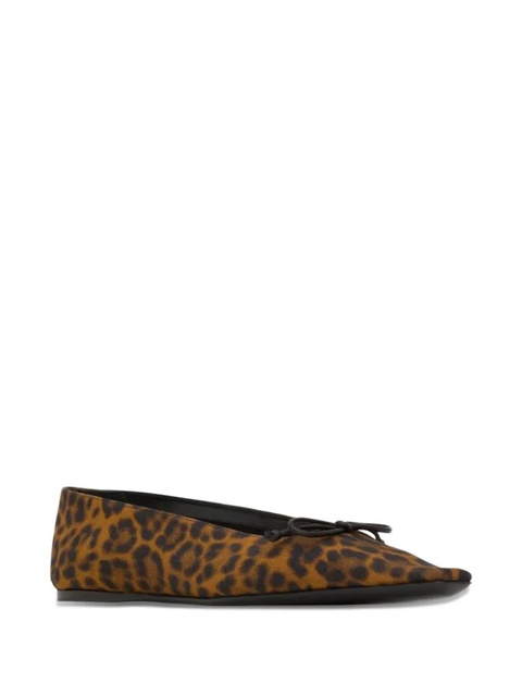 Saint Laurent Poppy leopard-print ballet flats - Brown - zdjęcie produktu nr 2