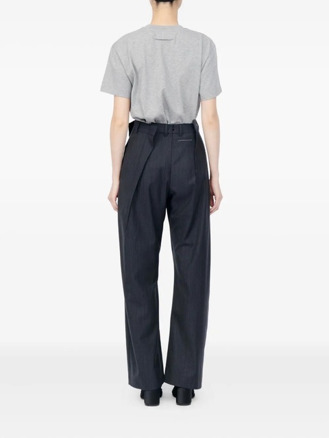 MM6 Maison Margiela pinstripe pleated trousers - Grey - zdjęcie produktu nr 2